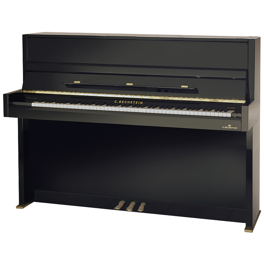 Пианино C. Bechstein Residence Millenium 116 черное, полированное, отделка хром