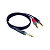 Коммутационный кабель Klotz AY5-0200, джек 3.5 - 2X джек 6.35, 2 м